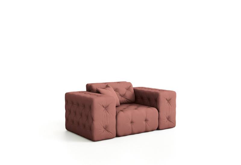Fun Möbel Sessel Sessel CHANTAL in Stoff Opera Velvet (Designersessel Chantal incl. 1 Zierkissen) von Fun Möbel