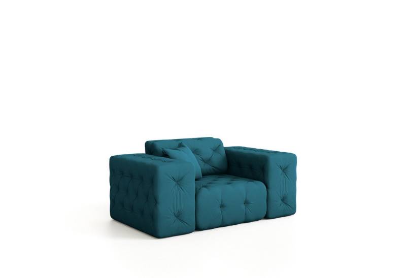 Fun Möbel Sessel Sessel CHANTAL in Stoff Opera Velvet (Designersessel Chantal incl. 1 Zierkissen) von Fun Möbel
