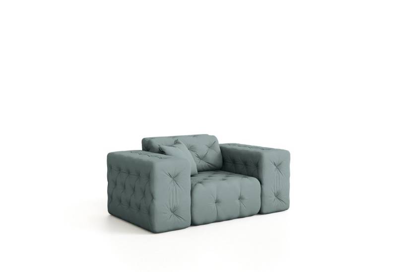 Fun Möbel Sessel Sessel CHANTAL in Stoff Opera Velvet (Designersessel Chantal incl. 1 Zierkissen) von Fun Möbel