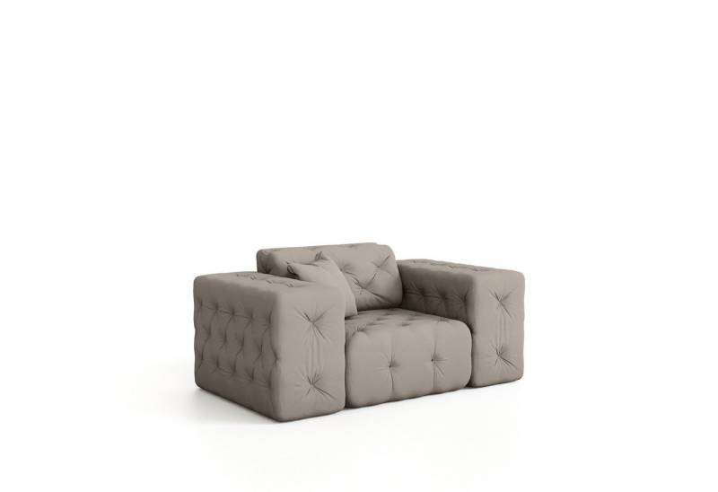 Fun Möbel Sessel Sessel CHANTAL in Stoff Opera Velvet (Designersessel Chantal incl. 1 Zierkissen) von Fun Möbel