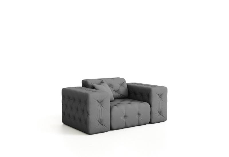 Fun Möbel Sessel Sessel CHANTAL in Stoff Opera Velvet (Designersessel Chantal incl. 1 Zierkissen) von Fun Möbel