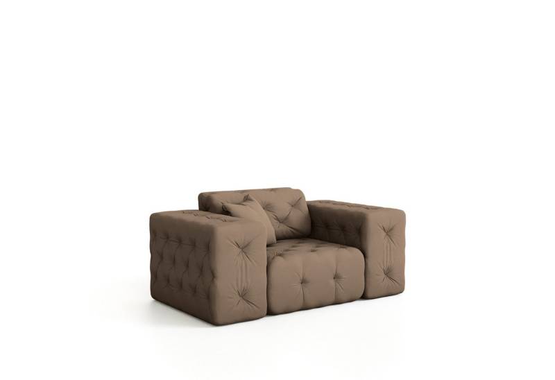Fun Möbel Sessel Sessel CHANTAL in Stoff Opera Velvet (Designersessel Chantal incl. 1 Zierkissen) von Fun Möbel