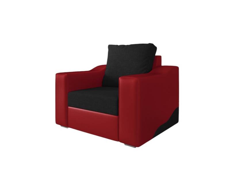 Fun Möbel Sessel Sessel Designersessel COLLIN in Kunstleder/Stoff, Kunstleder-Stoff-Kombinationen von Fun Möbel