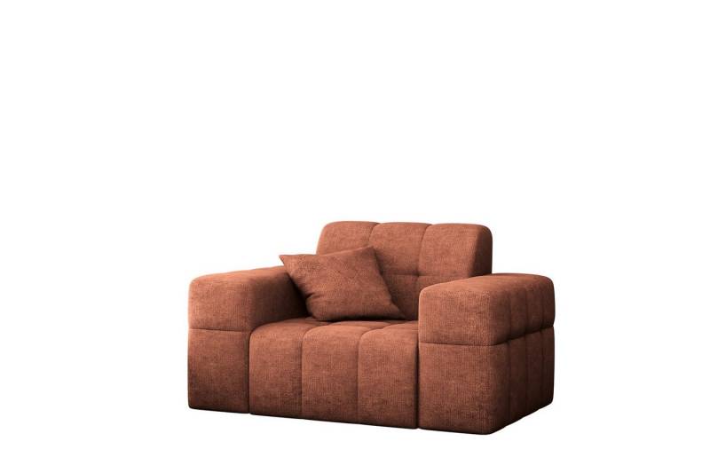 Fun Möbel Sessel Sessel Designersessel NANCY in Stoff Harmony, Rundumbezug von Fun Möbel
