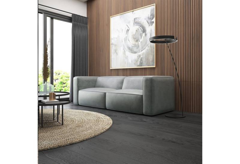 Fun Möbel Sofa Designersofa HELMER 2-Sitzer in Stoff Pola, Rundumbezug von Fun Möbel