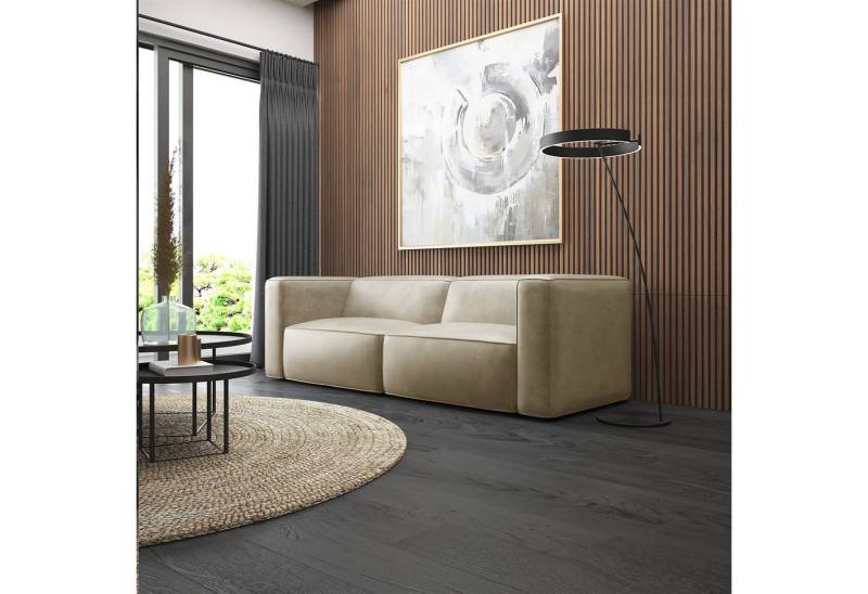 Fun Möbel Sofa Designersofa HELMER 2-Sitzer in Stoff Pola, Rundumbezug von Fun Möbel