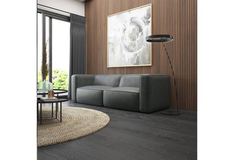 Fun Möbel Sofa Designersofa HELMER 2-Sitzer in Stoff Pola, Rundumbezug von Fun Möbel