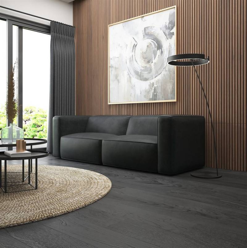 Fun Möbel Sofa Designersofa HELMER 2-Sitzer in Stoff Pola, Rundumbezug von Fun Möbel