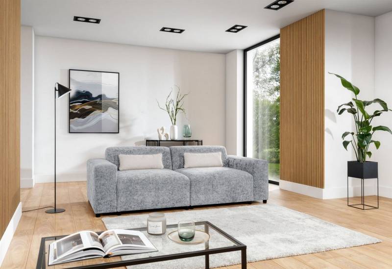 Fun Möbel Sofa Designersofa ROMY 2-Sitzer in Stoff Enjoy Me, Inkl. 2 Zierkissen von Fun Möbel