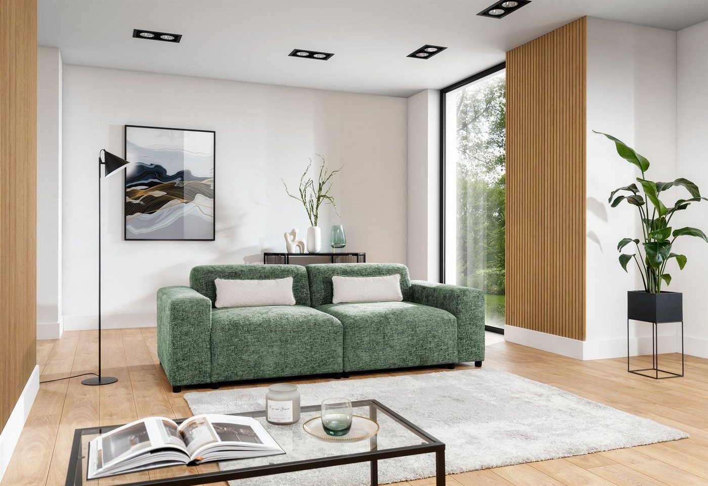 Fun Möbel Sofa Designersofa ROMY 2-Sitzer in Stoff Enjoy Me, Inkl. 2 Zierkissen Fun Möbel Sofa Designersofa ROMY 2-Sitzer in Stoff Enjoy Me, Inkl. 2 Zierkissen von Fun Möbel