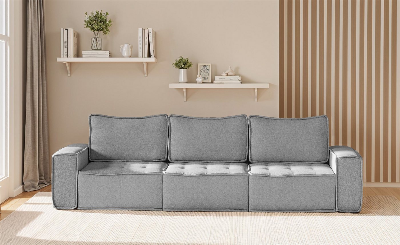Fun Möbel Sofa Modulsofa 3-teilig SANDE 3-Sitzer in Stoff, Alle Module zu System SANDE sind auch Einzel erhältlich, Rundumbezug Fun Möbel Sofa Modulsofa 3-teilig SANDE 3-Sitzer in Stoff, Alle Module zu System SANDE sind auch Einzel erhältlich, Rundumbezug von Fun Möbel