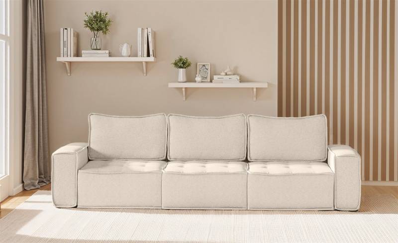 Fun Möbel Sofa Modulsofa 3-teilig SANDE 3-Sitzer in Stoff, Alle Module zu System SANDE sind auch Einzel erhältlich, Rundumbezug von Fun Möbel