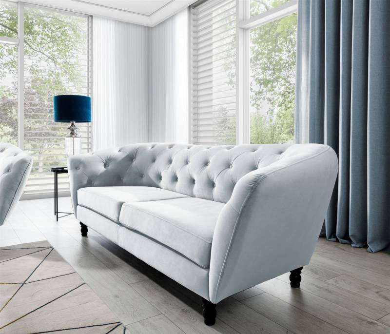 Fun Möbel Sofa Sofa Designer-Sofa Charlotte 3-Sitzer Stoff, 1 Teile von Fun Möbel