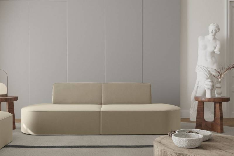 Fun Möbel Sofa Sofa Designersofa 2-Sitzer MILOT in Stoff von Fun Möbel