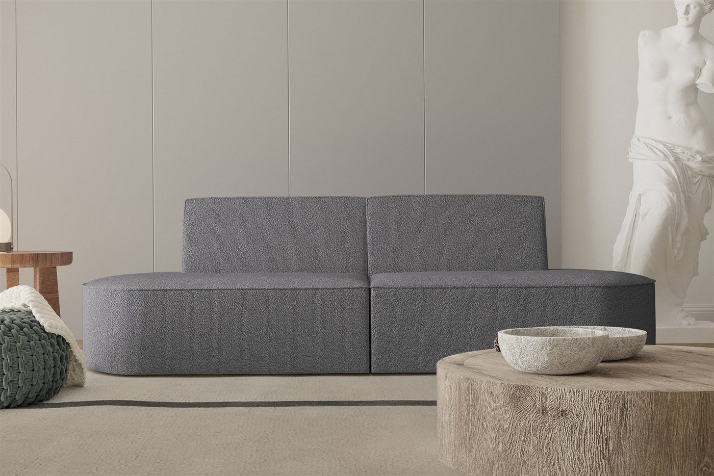 Fun Möbel Sofa Sofa Designersofa 2-Sitzer MILOT in Stoff Fun Möbel Sofa Sofa Designersofa 2-Sitzer MILOT in Stoff von Fun Möbel