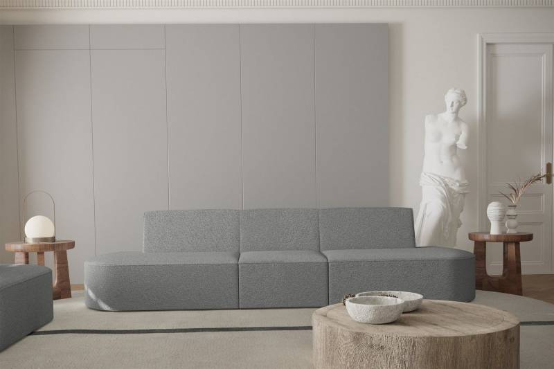 Fun Möbel Sofa Sofa Designersofa 3-Sitzer MILOT in Stoff von Fun Möbel