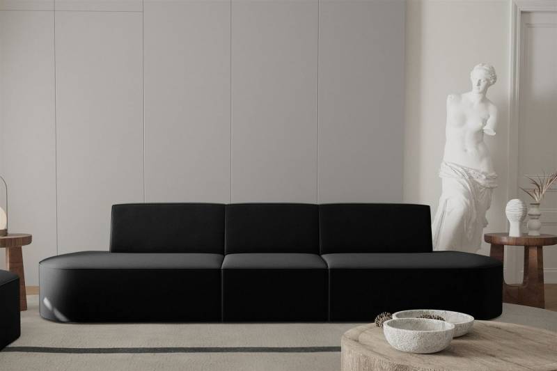 Fun Möbel Sofa Sofa Designersofa 3-Sitzer MILOT in Stoff von Fun Möbel
