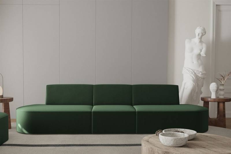 Fun Möbel Sofa Sofa Designersofa 3-Sitzer MILOT in Stoff von Fun Möbel