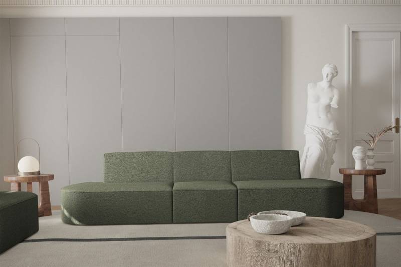 Fun Möbel Sofa Sofa Designersofa 3-Sitzer MILOT in Stoff von Fun Möbel