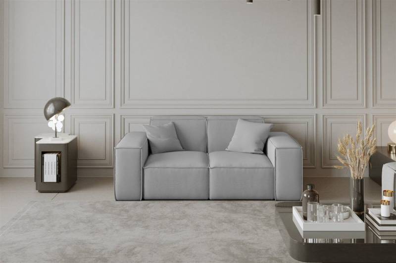 Fun Möbel Sofa Sofa Designersofa CELES 2-Sitzer in Stoff Opera Velvet und Scala von Fun Möbel