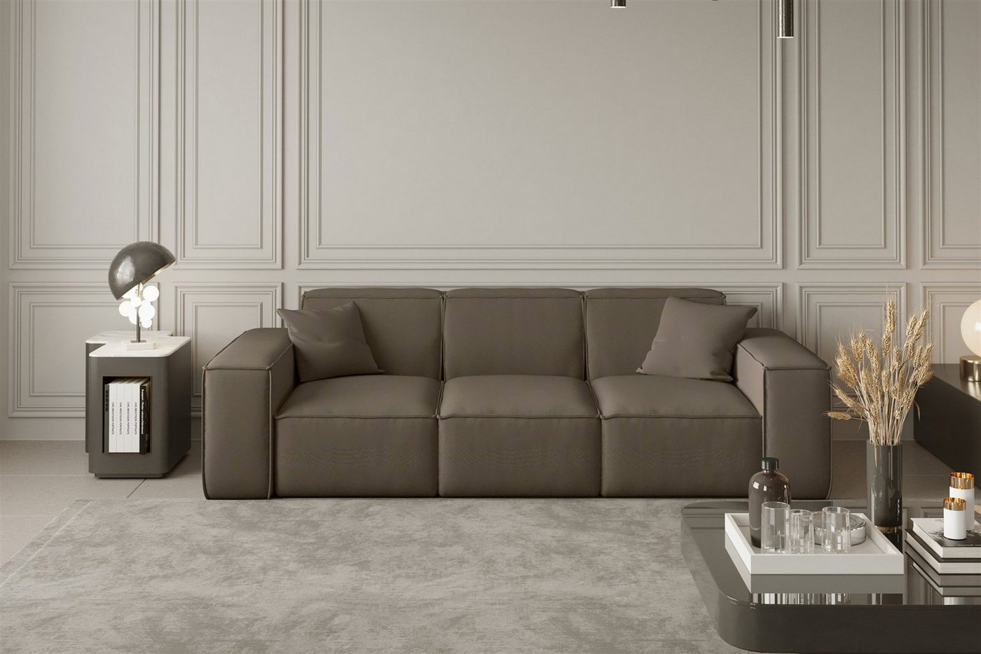 Fun Möbel Sofa Sofa Designersofa CELES 3-Sitzer in Stoff Opera Velvet und Scala Fun Möbel Sofa Sofa Designersofa CELES 3-Sitzer in Stoff Opera Velvet und Scala von Fun Möbel