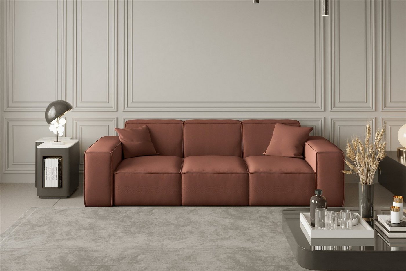 Fun Möbel Sofa Sofa Designersofa CELES 3-Sitzer in Stoff Fun Möbel Sofa Sofa Designersofa CELES 3-Sitzer in Stoff von Fun Möbel