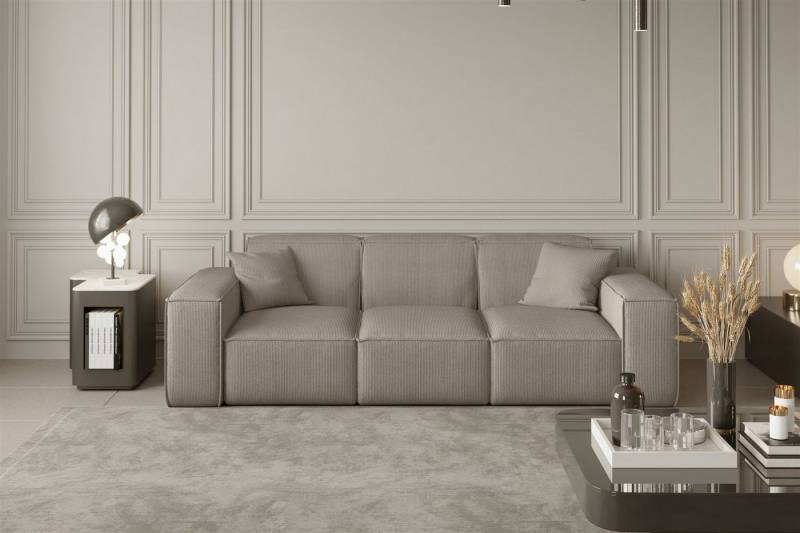 Fun Möbel Sofa Sofa Designersofa CELES 3-Sitzer in Stoff von Fun Möbel