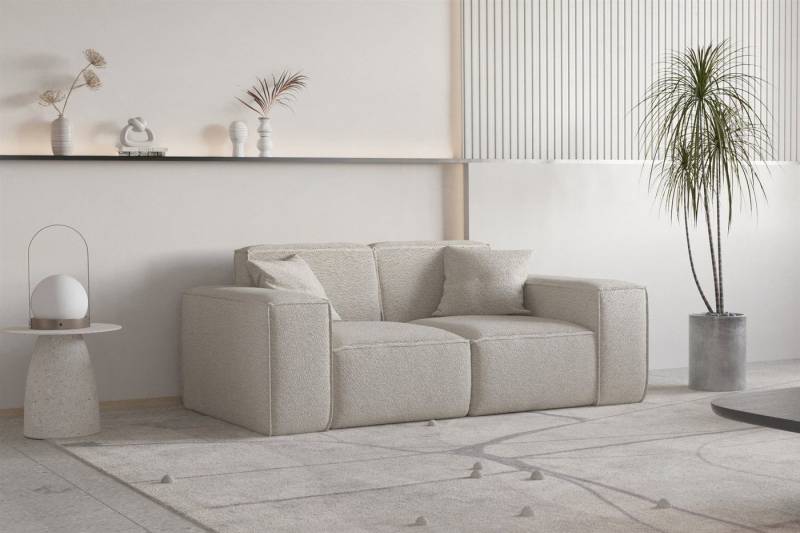 Fun Möbel Sofa Sofa Designersofa CELES PREMIUM 2-Sitzer in Stoff, inkl. 2 Zierkissen von Fun Möbel