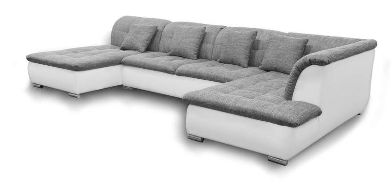 Fun Möbel Wohnlandschaft Couchgarnitur Wohnlandschaft NICOLE, inkl. 4 Rückenkissen, mit oder ohne Schlaffunktion von Fun Möbel