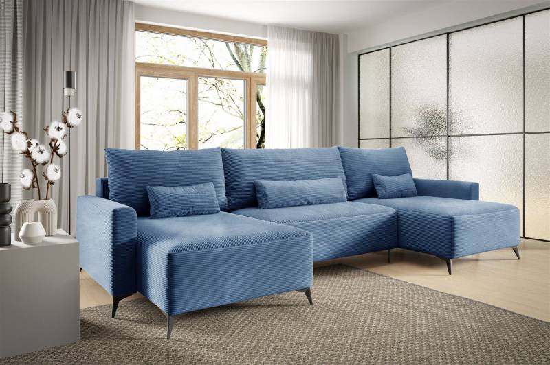 Fun Möbel Wohnlandschaft Schlafsofa in U-Form FUN DAFINO in Stoff Poso, mit Bettkasten, Rundumbezug Fun Möbel Wohnlandschaft Schlafsofa in U-Form FUN DAFINO in Stoff Poso, mit Bettkasten, Rundumbezug von Fun Möbel