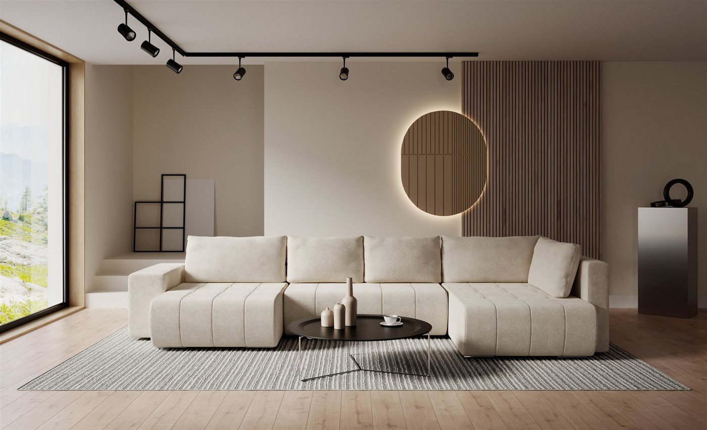 Fun Möbel Wohnlandschaft Sofa ARMANDA mit Schlaffunktion in Stoff Blur, Rundumbezug, mit Bettkasten Fun Möbel Wohnlandschaft Sofa ARMANDA mit Schlaffunktion in Stoff Blur, Rundumbezug, mit Bettkasten von Fun Möbel