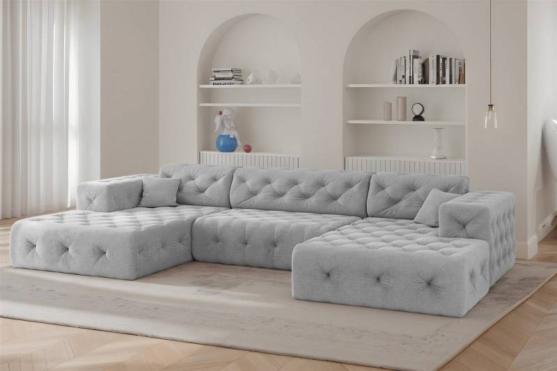 Fun Möbel Wohnlandschaft Sofa in U-Form CHANTAL in Stoff Moly, inkl. 2 Zierkissen Fun Möbel Wohnlandschaft Sofa in U-Form CHANTAL in Stoff Moly, inkl. 2 Zierkissen von Fun Möbel