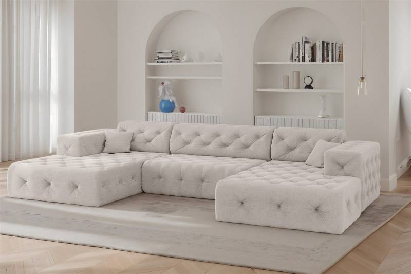 Fun Möbel Wohnlandschaft Sofa in U-Form CHANTAL in Stoff Moly, inkl. 2 Zierkissen Fun Möbel Wohnlandschaft Sofa in U-Form CHANTAL in Stoff Moly, inkl. 2 Zierkissen von Fun Möbel