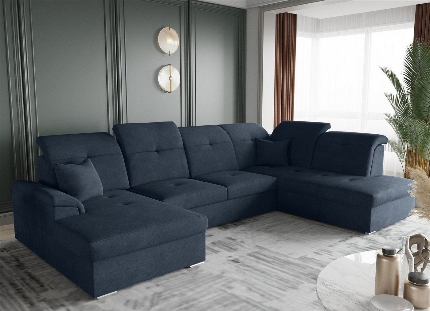 Fun Möbel Wohnlandschaft Wohnlandschaft FREJA mit Schlaffunktion, mit Bettkasten Fun Möbel Wohnlandschaft Wohnlandschaft FREJA mit Schlaffunktion, mit Bettkasten von Fun Möbel