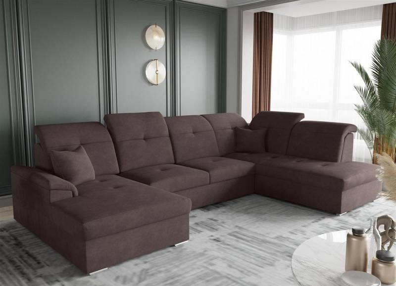 Fun Möbel Wohnlandschaft Wohnlandschaft FREJA mit Schlaffunktion, mit Bettkasten von Fun Möbel
