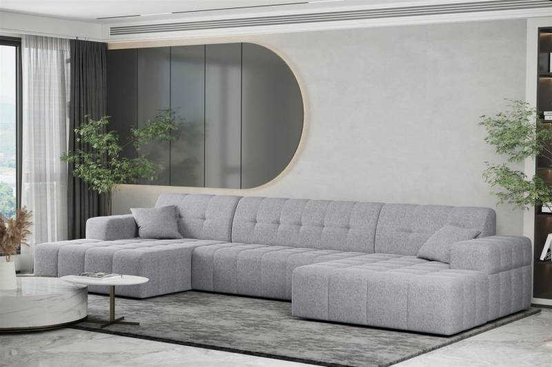 Fun Möbel Wohnlandschaft Wohnlandschaft Sofa U-Form NANCY in Stoff Neve, Rundumbezug von Fun Möbel