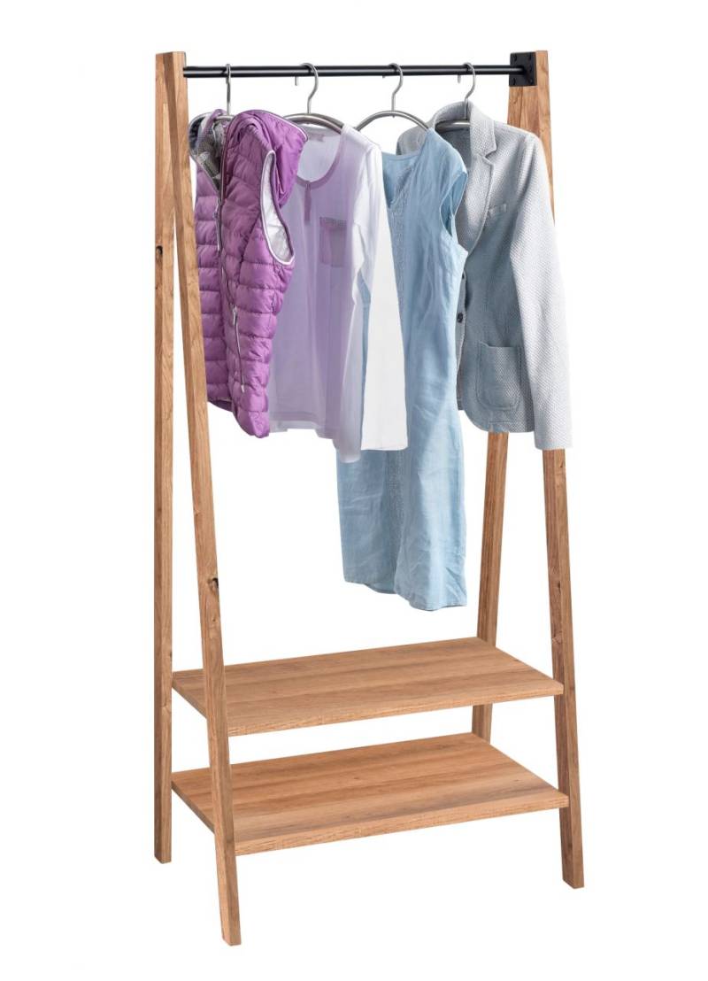 Garderobe KLONA 75x176x55cm inkl. Ablageplatten Wildeiche massiv geölt Garderobe KLONA 75x176x55cm inkl. Ablageplatten Wildeiche massiv geölt von Fun Moebel