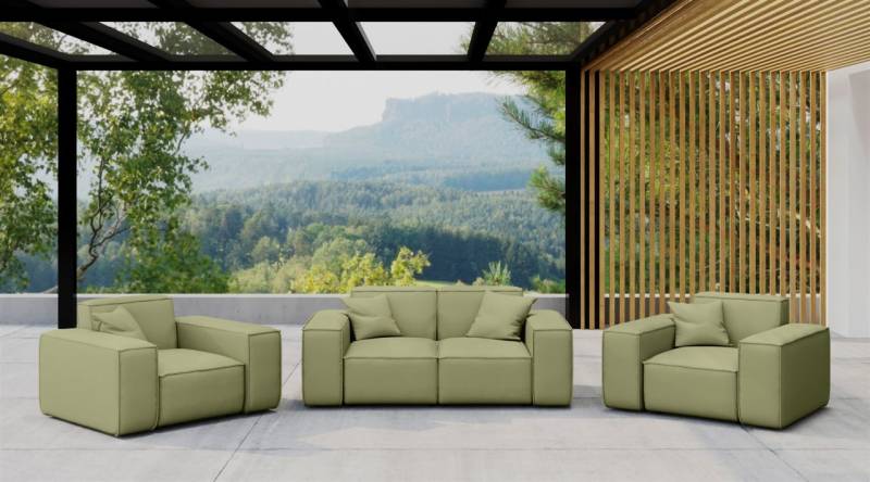 Gartenmöbel-Set SUMMER 2-1-1 wetterfester Stoff NXL Lima von Fun Moebel