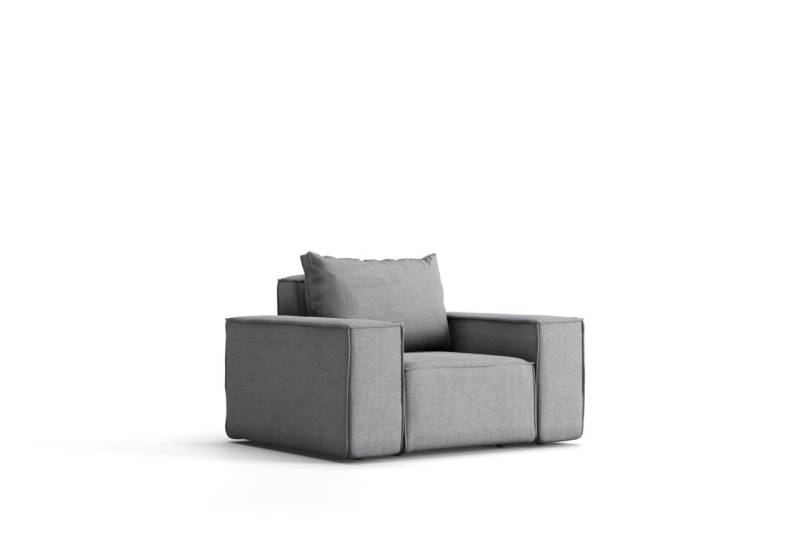 Gartensessel Sessel GARDENT wetterfester Stoff NXL Grau von Fun Möbel