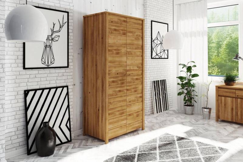 Kleiderschrank Schrank 2-türig MAISON Buche massiv von Fun Möbel