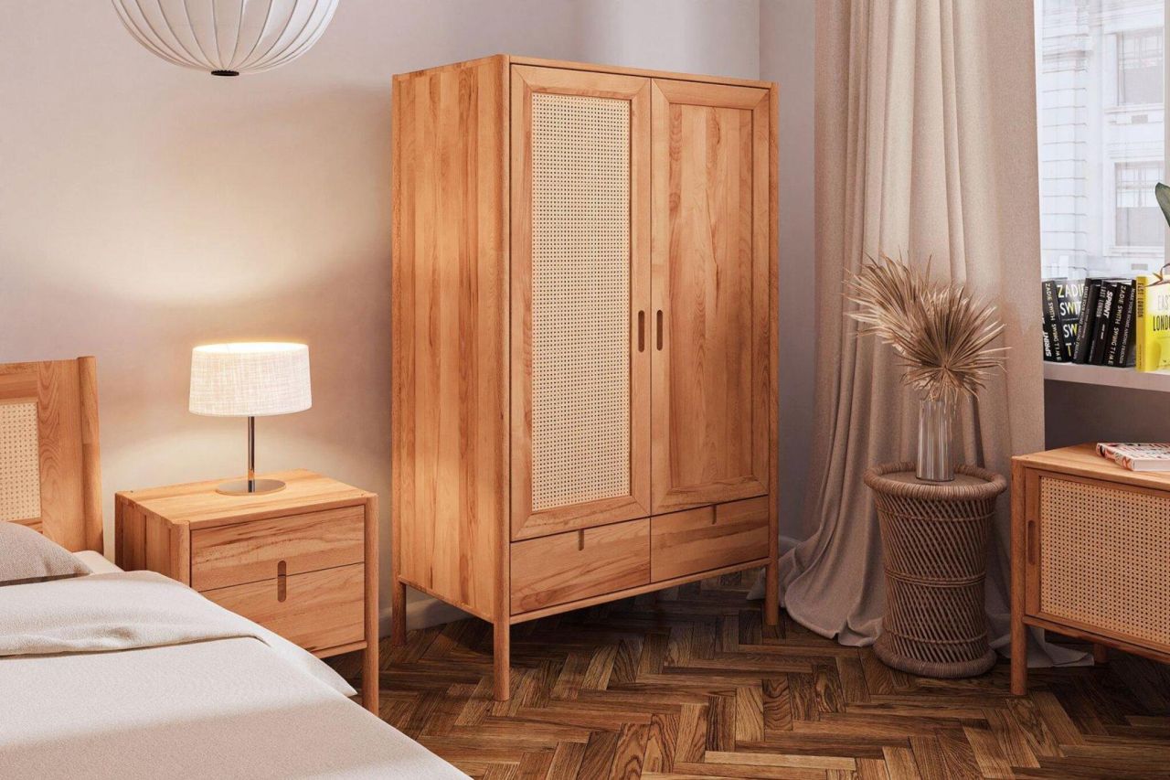 Kleiderschrank Schrank 2-türig SAGA Buche massiv 108x175x60 cm Kleiderschrank Schrank 2-türig SAGA Buche massiv 108x175x60 cm von Fun Möbel