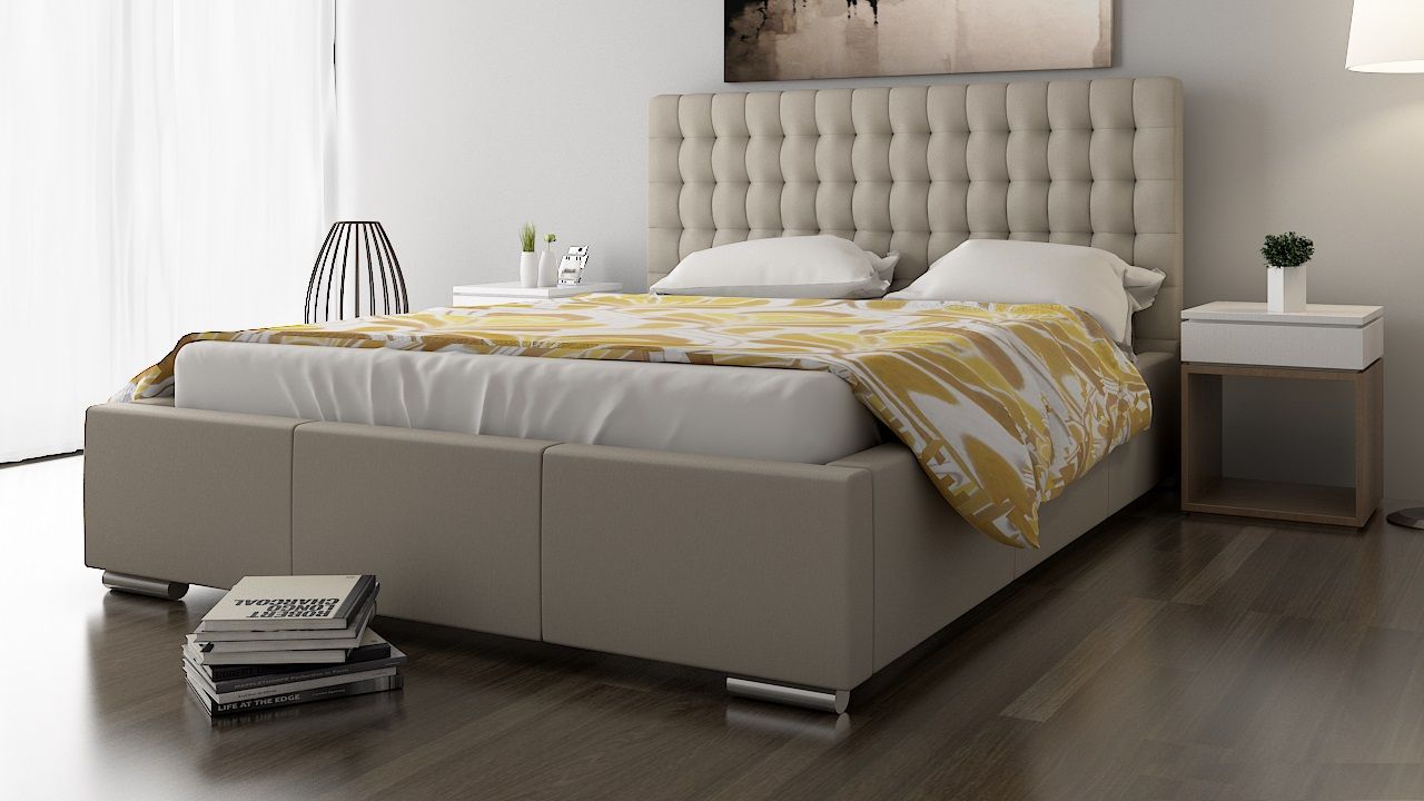 Polsterbett Bett Doppelbett DAMASO L 160x200cm inkl.Lattenrost von Fun Moebel
