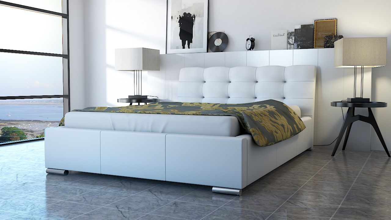 Polsterbett Bett Doppelbett ERICO 200x200cm inkl.Bettkasten von Fun Moebel