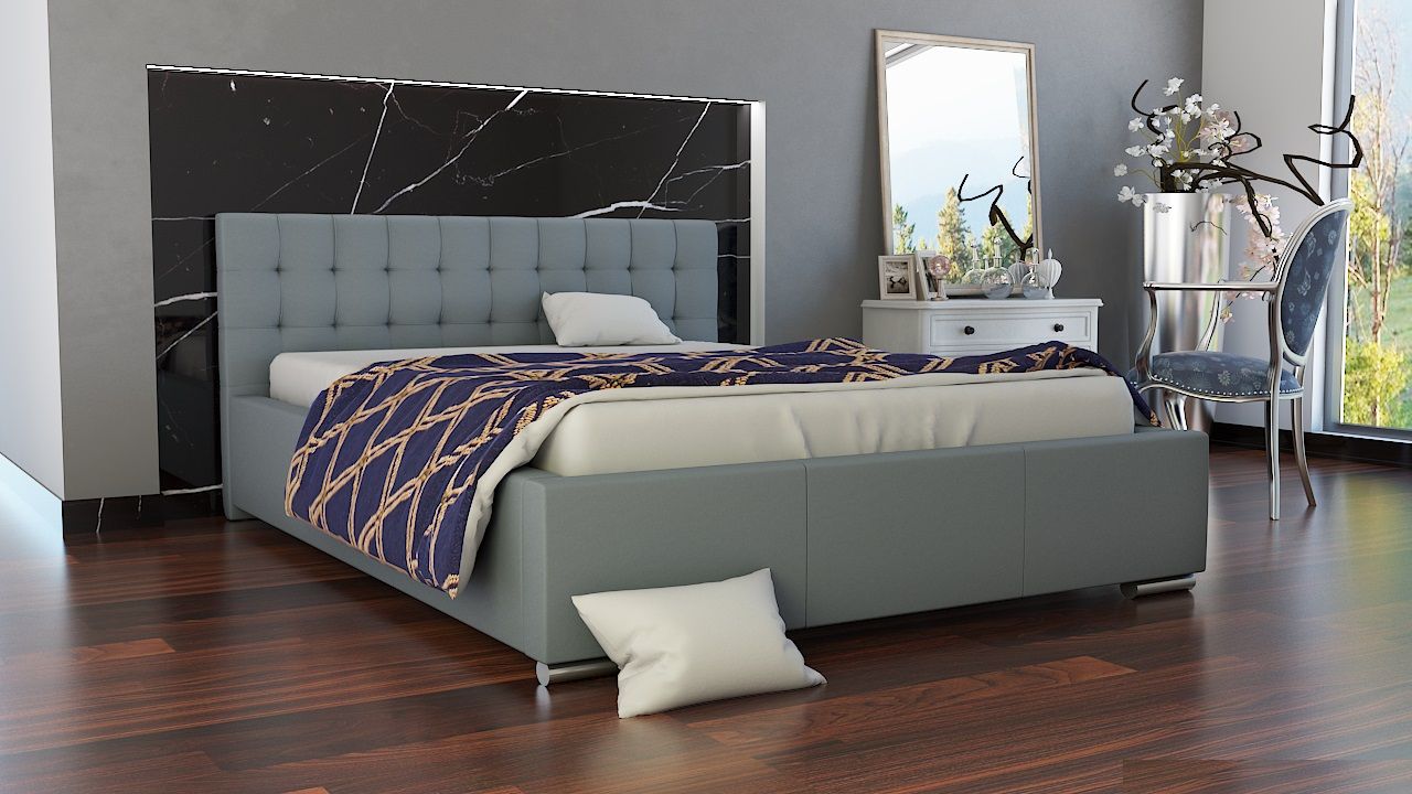 Polsterbett Bett Doppelbett MANILO 200x200cm inkl.Bettkasten von Fun Moebel
