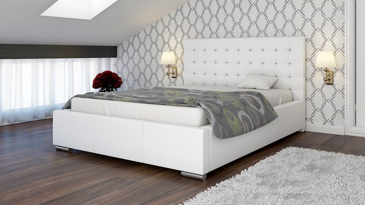 Polsterbett Bett Doppelbett MANILO XL 140x200cm inkl.Bettkasten von Fun Moebel