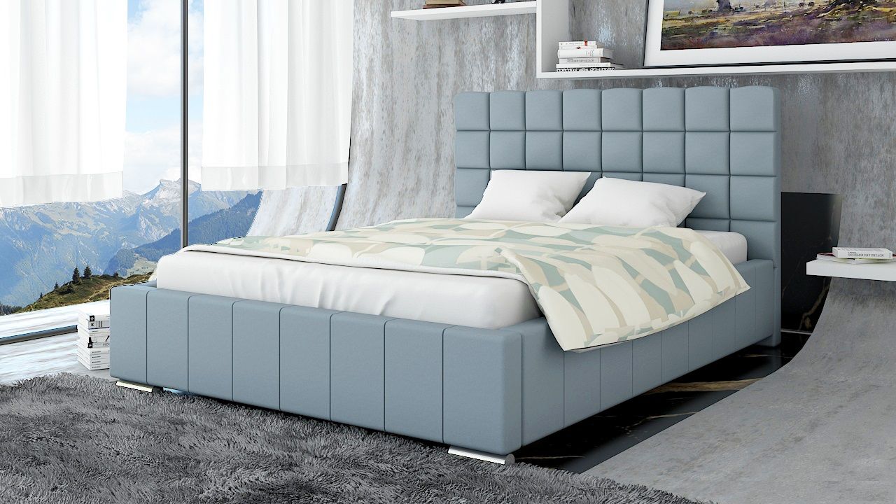 Polsterbett Bett Doppelbett MATTEO 200x200cm inkl.Bettkasten von Fun Moebel