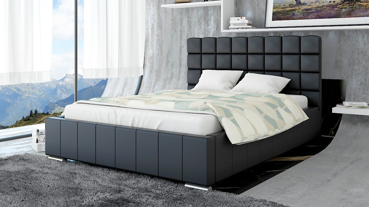 Polsterbett Bett Doppelbett MATTEO 200x200cm inkl.Bettkasten von Fun Moebel