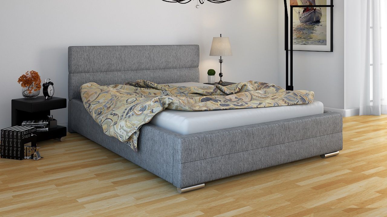 Polsterbett Bett Doppelbett PIERO 200x200cm inkl.Bettkasten von Fun Moebel