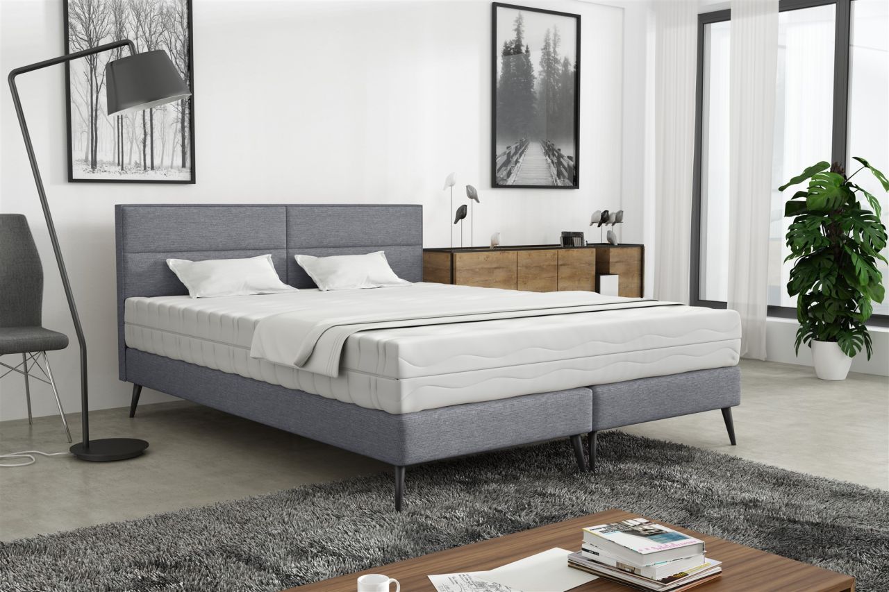 Polsterbett Doppelbett BERGAMO 200x200cm Stoff Gemma Dunkelgrau ohne Matratze Polsterbett Doppelbett BERGAMO 200x200cm Stoff Gemma Dunkelgrau ohne Matratze von Fun Möbel