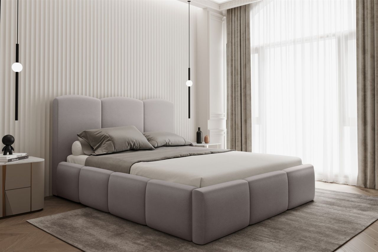Polsterbett Doppelbett DUNIA in Stoff Opera Velvet Grau 200x200cm Polsterbett Doppelbett DUNIA in Stoff Opera Velvet Grau 200x200cm von Fun Moebel